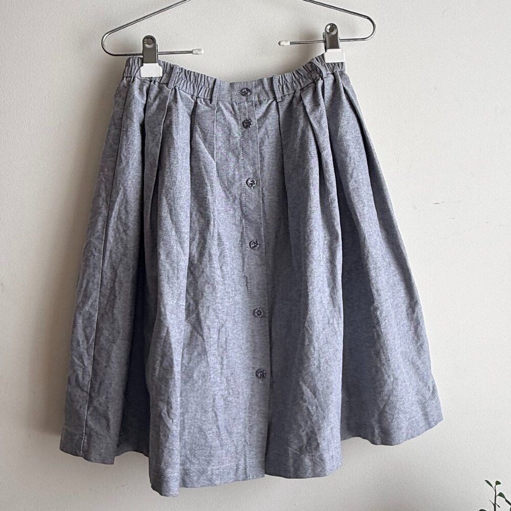 MOON Grey A-line Flair Skirt Size Small NWT
